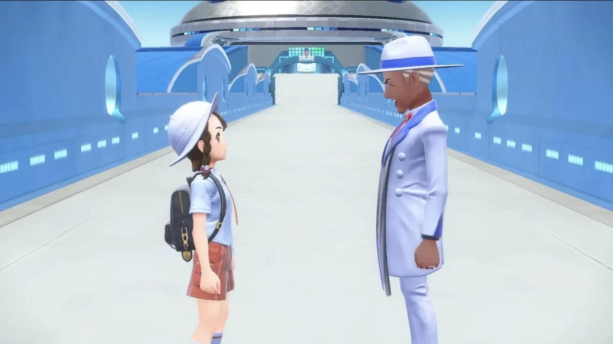 Meeting the headmaster at Blueberry Academy in The Indigo Disk